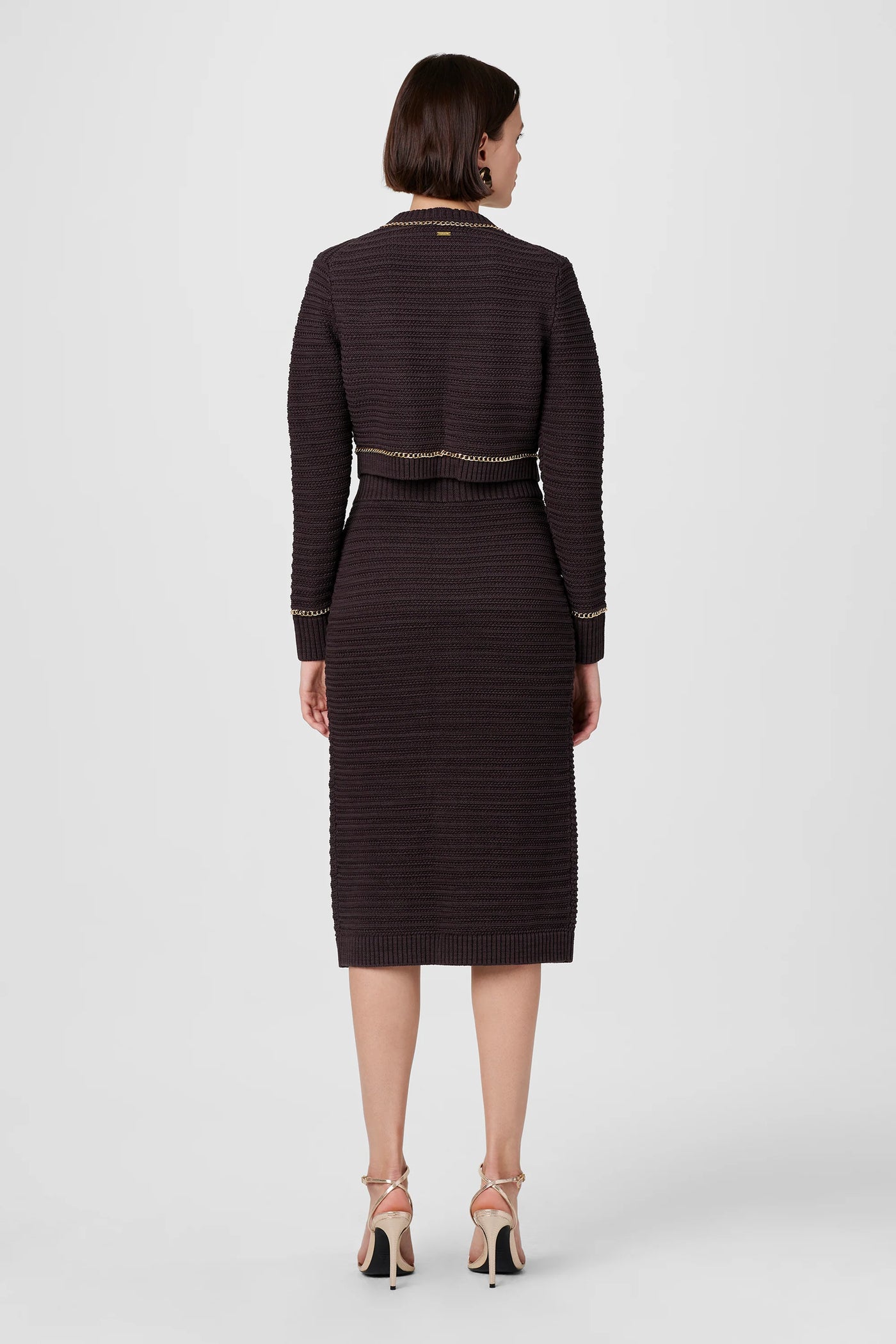 Tani Button Front Pencil Skirt