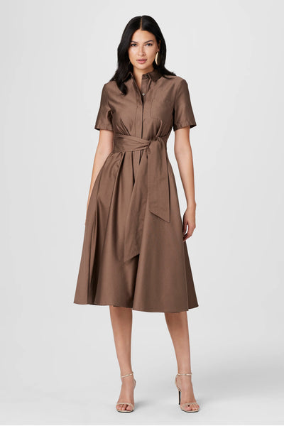 Megan Midi Dress in Toffee