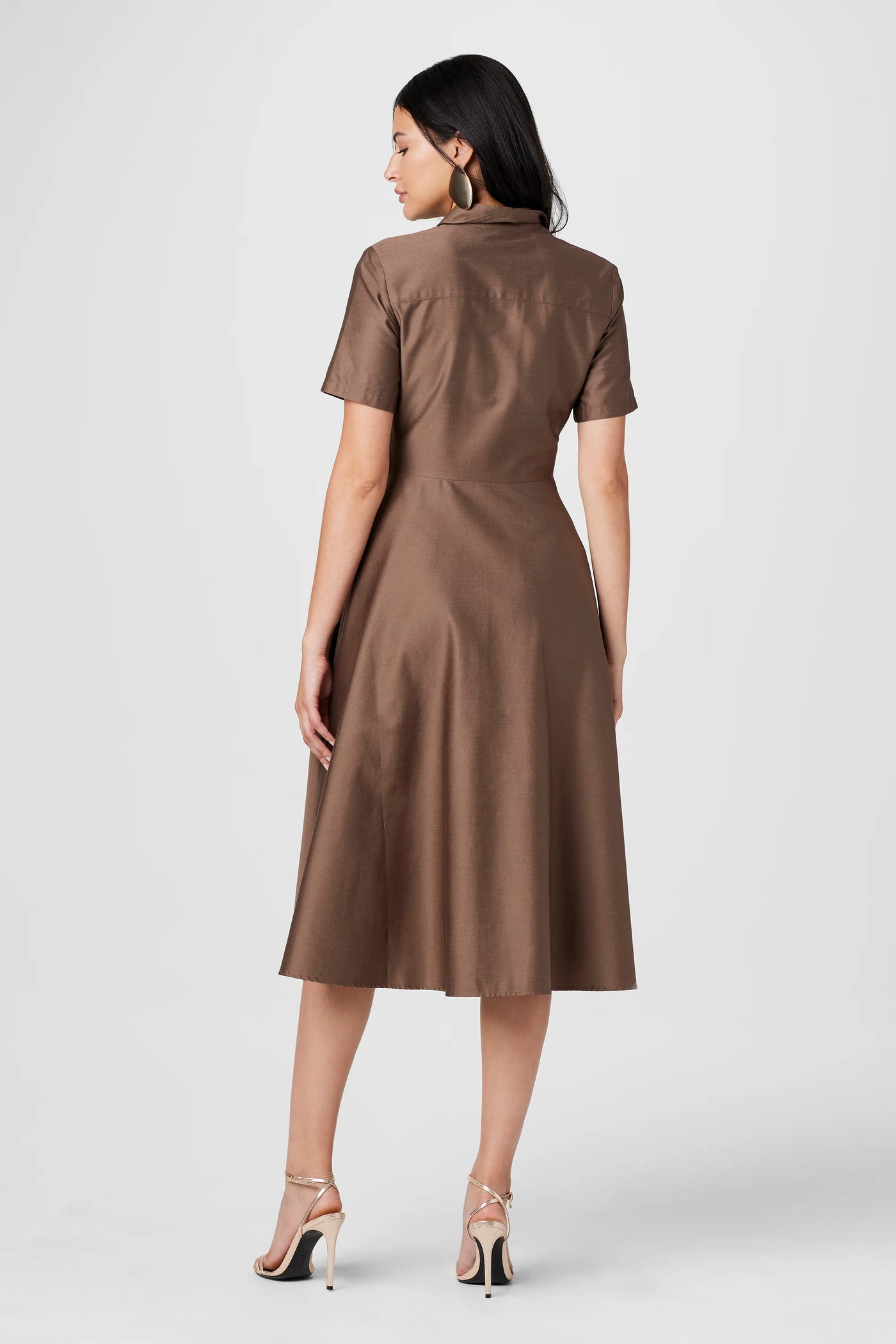 Megan Midi Dress in Toffee