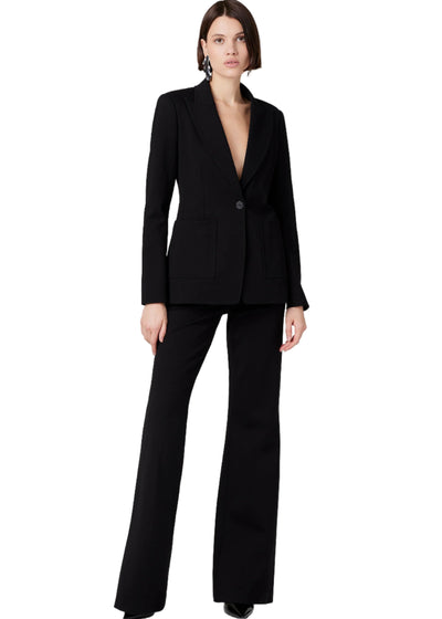 Gaia Ponte Flare Pants in Black