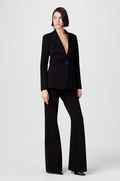 Gaia Ponte Flare Pants in Black