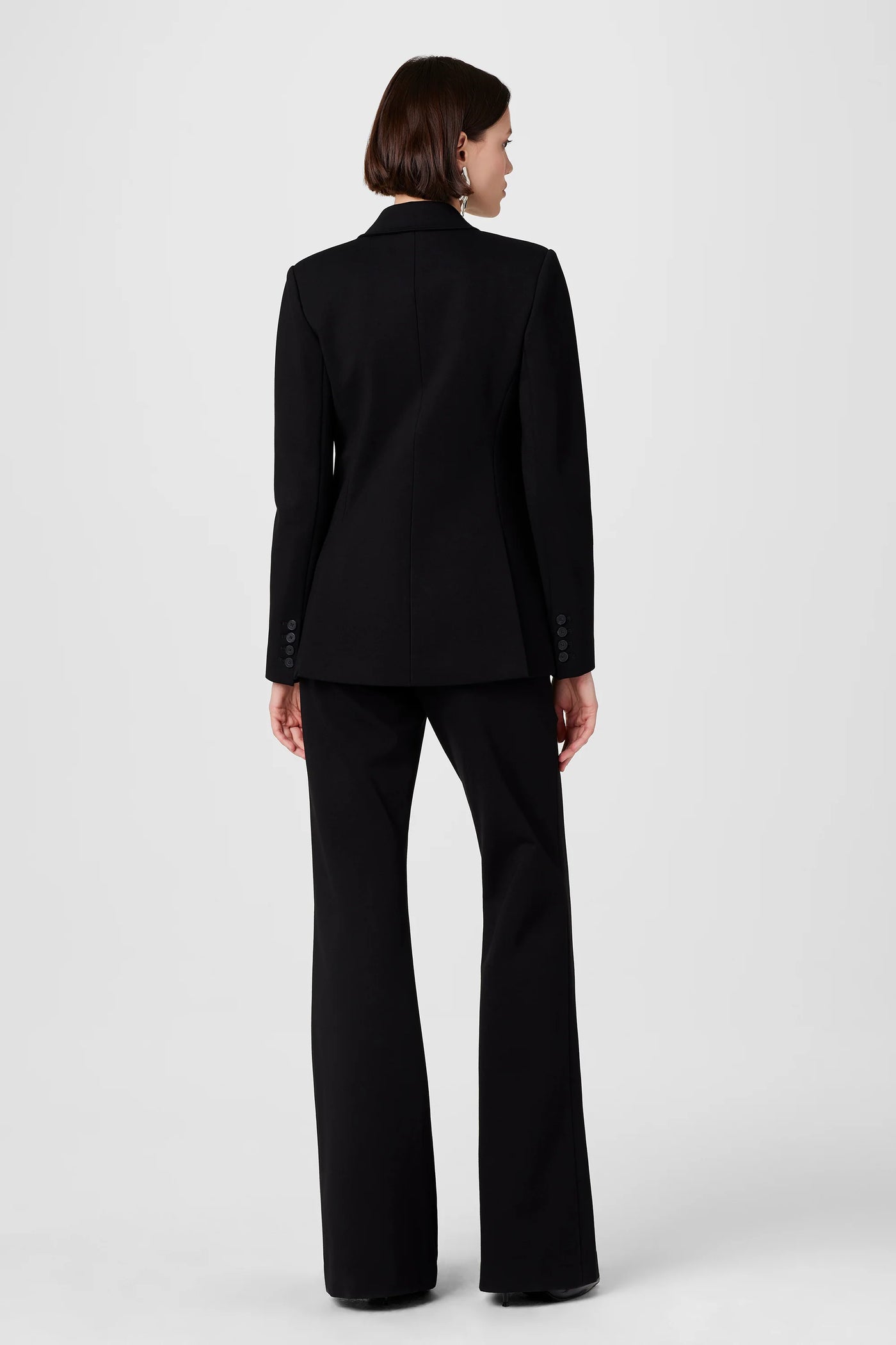 Gaia Ponte Flare Pants in Black