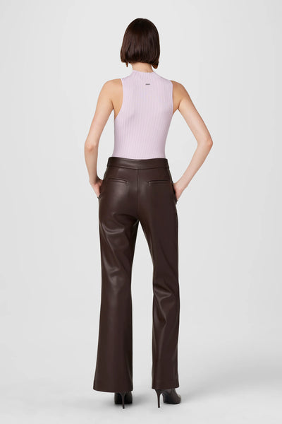 Gaia Lux Vegan Leather Pants in Espresso