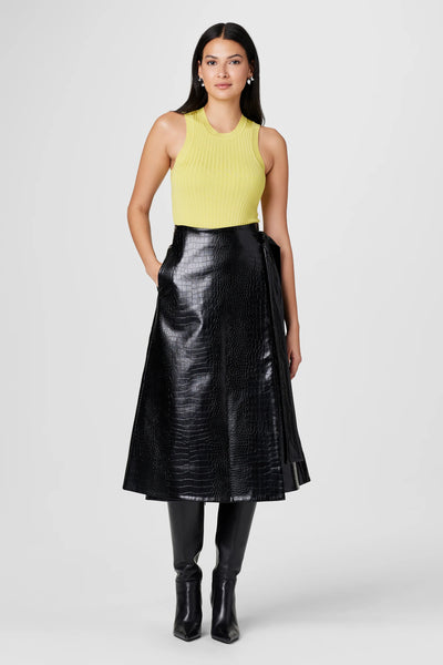Beatrice Croc Vegan Skirt