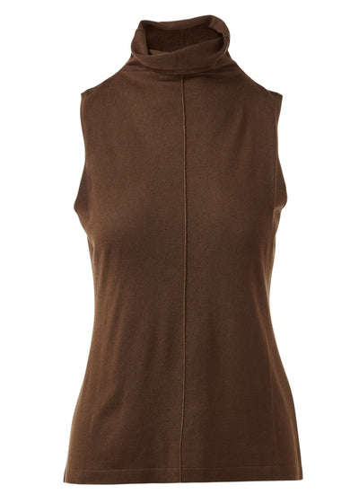 Seamed Funnel Tank in Loden