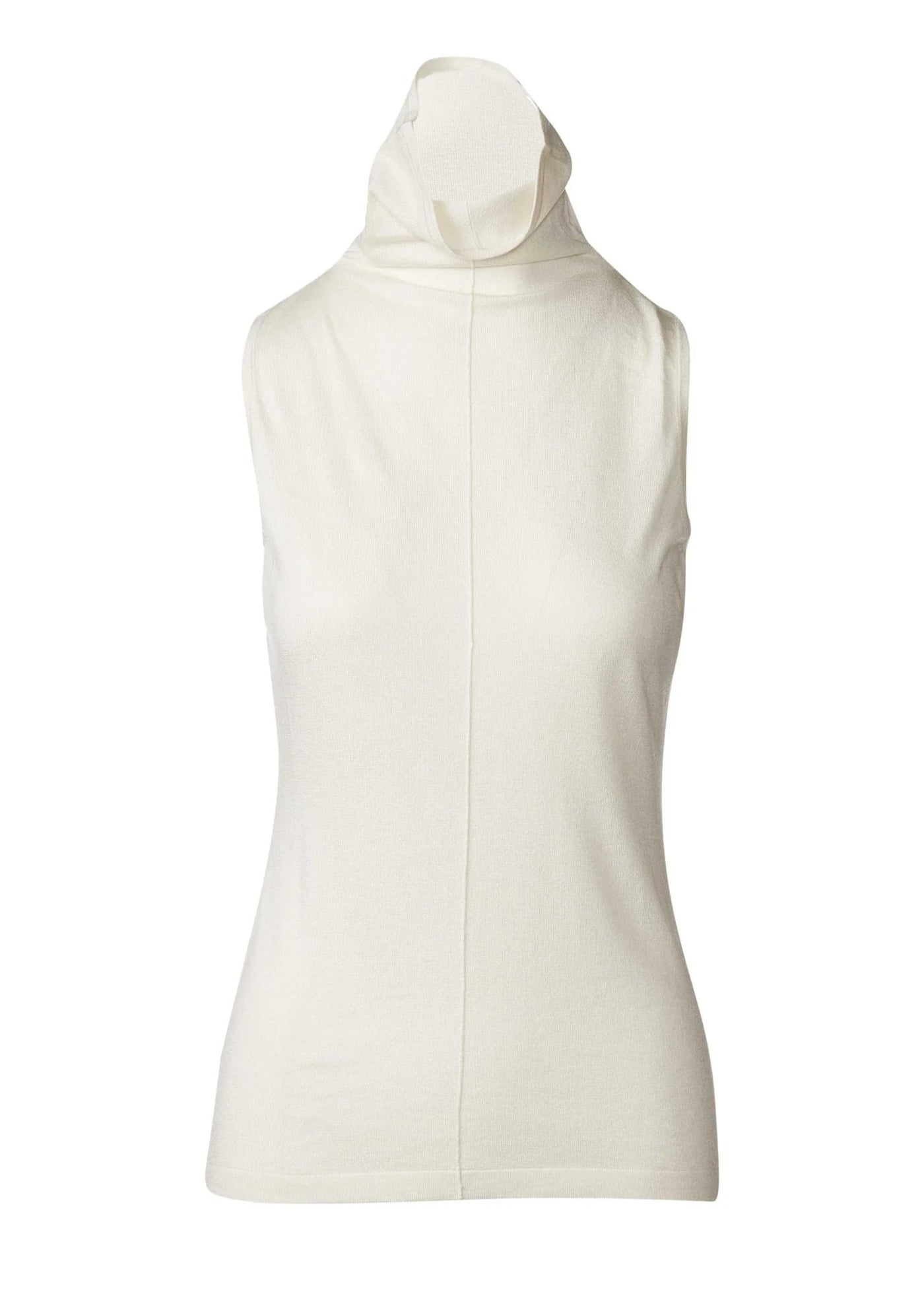 Seamed Funnel Tank in Ivory