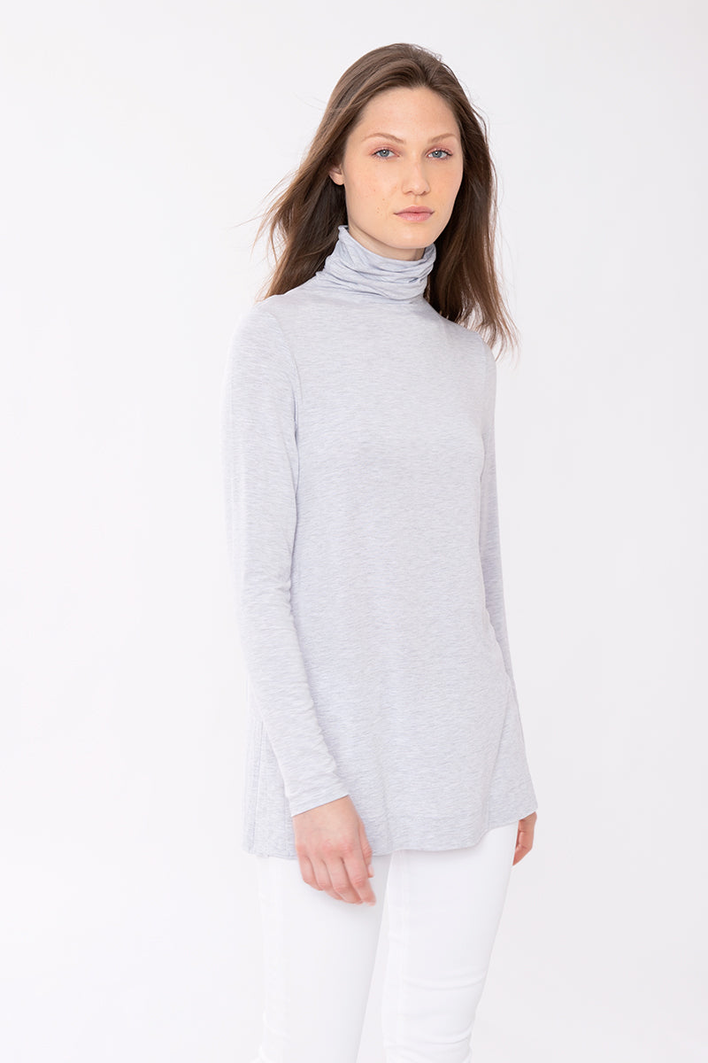 Scrunch Neck Tunic - Gris