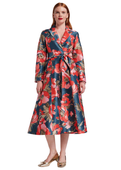 Lucille Wrap Dress in Paradise Poppy