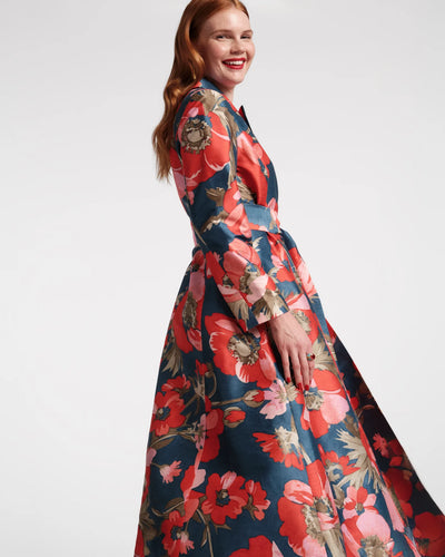 Lucille Wrap Dress in Paradise Poppy