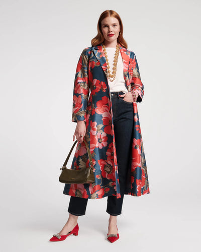 Lucille Wrap Dress in Paradise Poppy