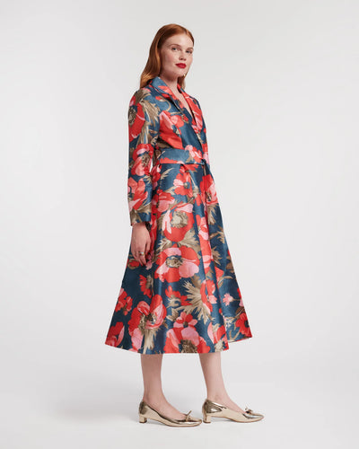 Lucille Wrap Dress in Paradise Poppy
