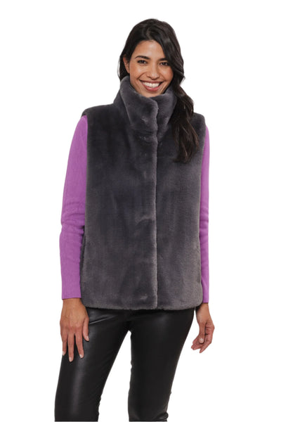 Lison Waistcoat Vest in Graphite