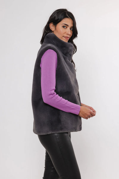 Lison Waistcoat Vest in Graphite