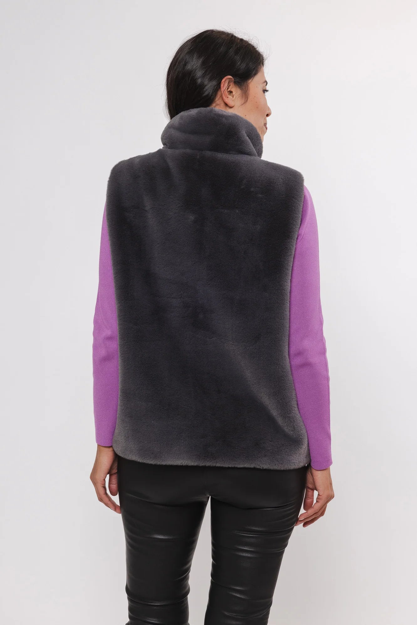 Lison Waistcoat Vest in Graphite