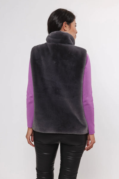Lison Waistcoat Vest in Graphite