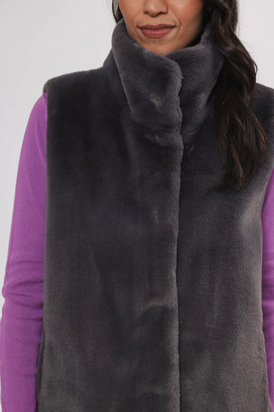 Lison Waistcoat Vest in Graphite