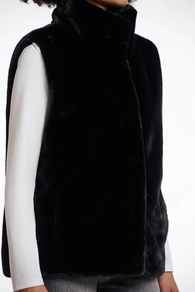 Lison Waistcoat Vest in Black