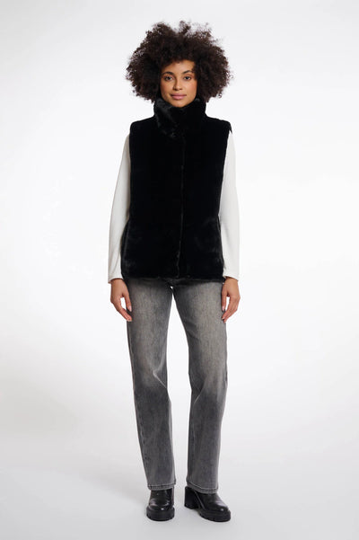 Lison Waistcoat Vest in Black