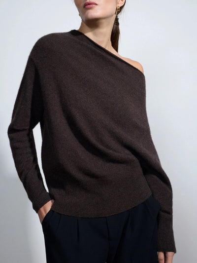 Lori Off Shoulder - Carob Melange