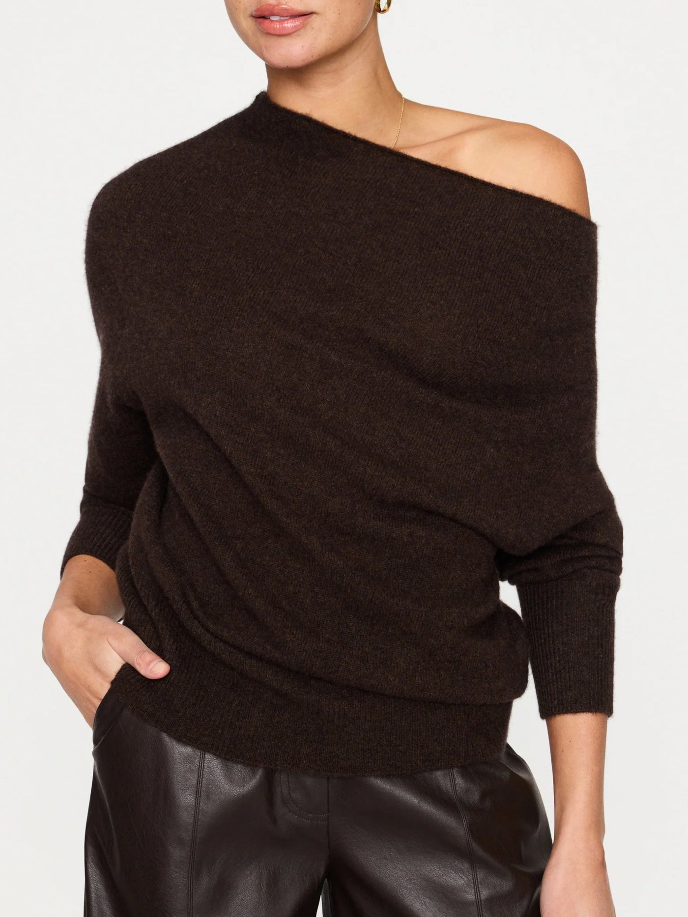 Lori Off Shoulder - Carob Melange