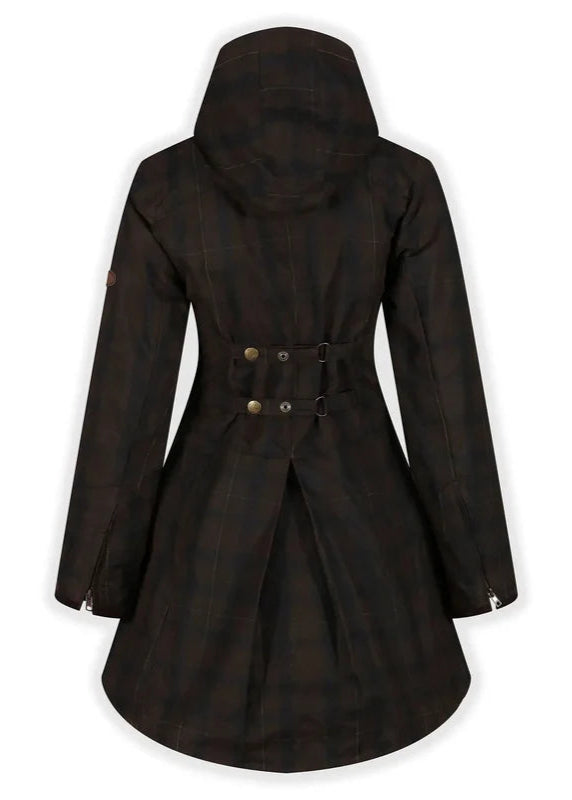 Louise Wax Raincoat in Deluxe Check