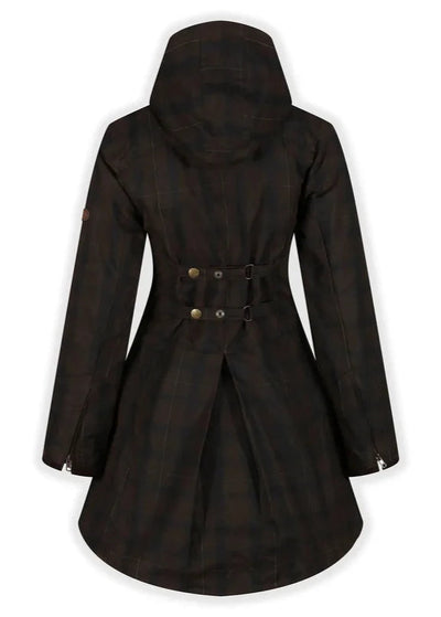 Louise Wax Raincoat in Deluxe Check