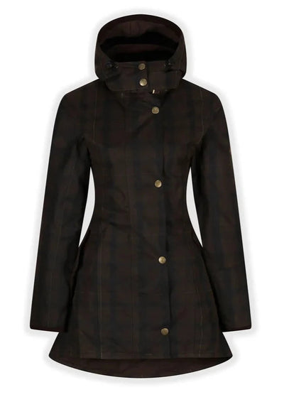 Louise Wax Raincoat in Deluxe Check