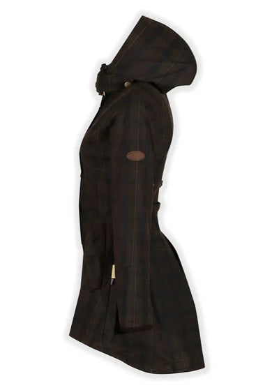 Louise Wax Raincoat in Deluxe Check