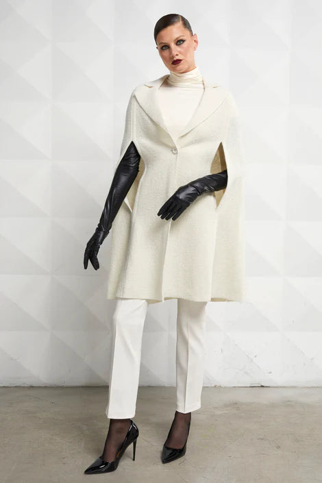 Abu Wool Cape - Winter White