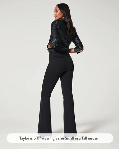 The Hi-Rise Flare Perfect Pant in Classic Black