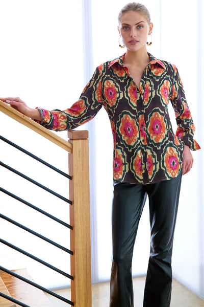 Mini Monica Shirt - Flame Medallion
