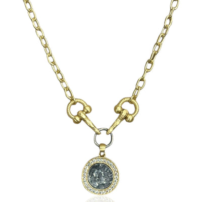 Gold Layla Horsebit Necklace