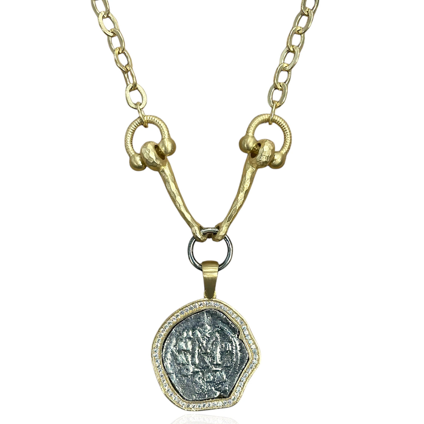 Gold Molat Horsebit Necklace