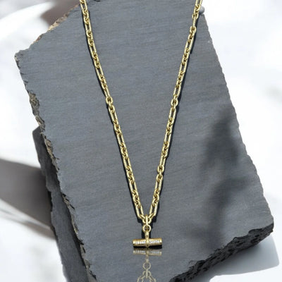 Mini Gold Byron Toggle Necklace