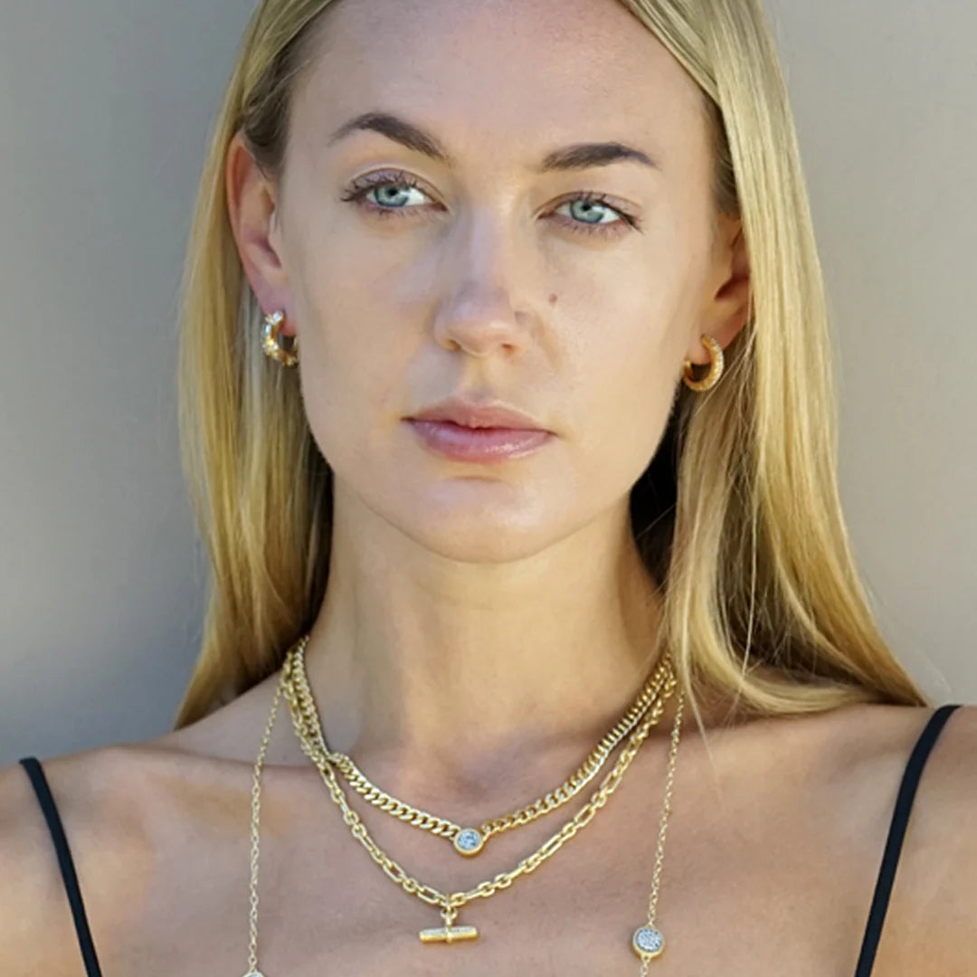 Mini Gold Byron Toggle Necklace