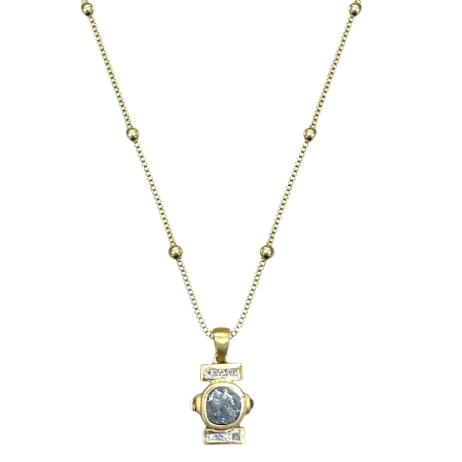 Mini Gold Leon Coin Necklace