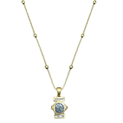 Mini Gold Leon Coin Necklace