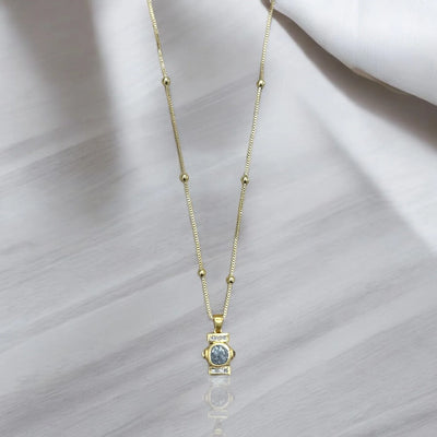 Mini Gold Leon Coin Necklace