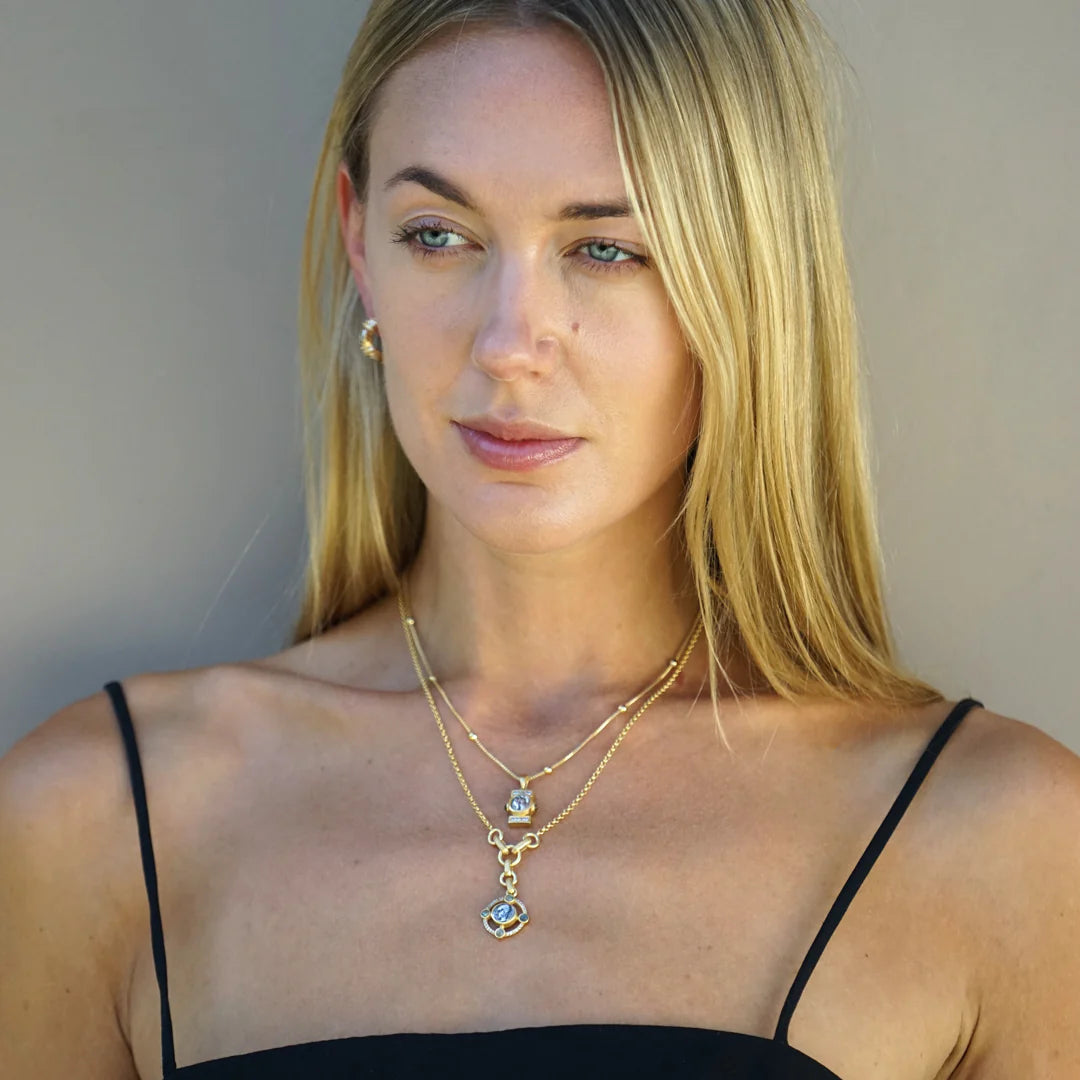 Mini Gold Leon Coin Necklace