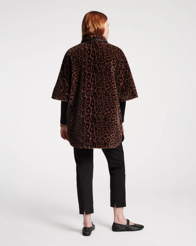 Nico Poncho Jaguar Faux Fur