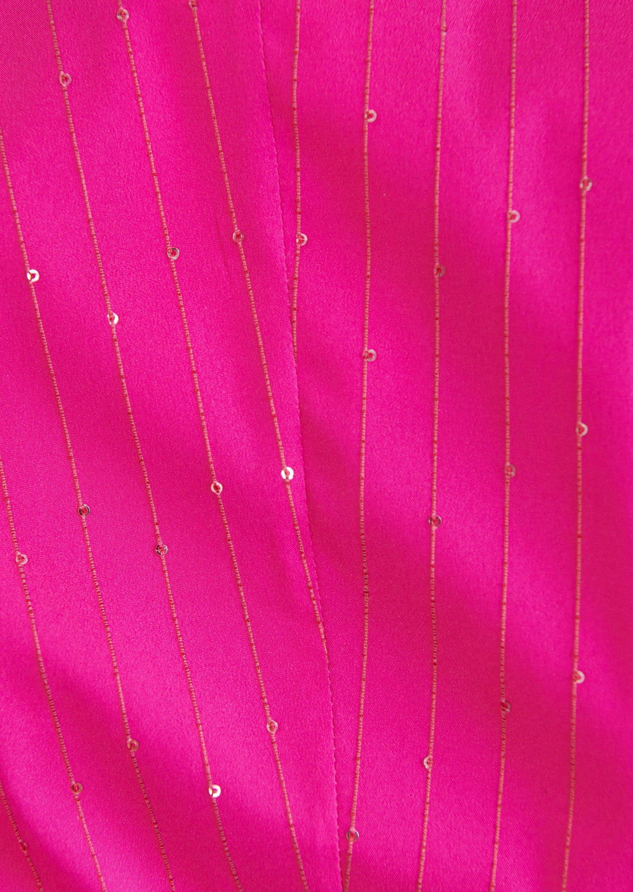 Stretch Taffetas Paillettes Blouse