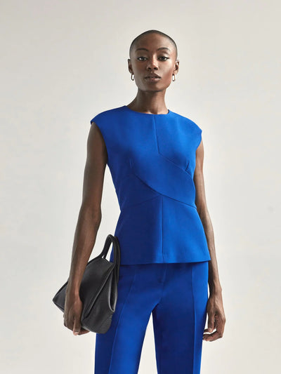 Noel Top - Cobalt Blue