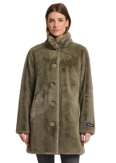 Nonna Coat in Green Ash