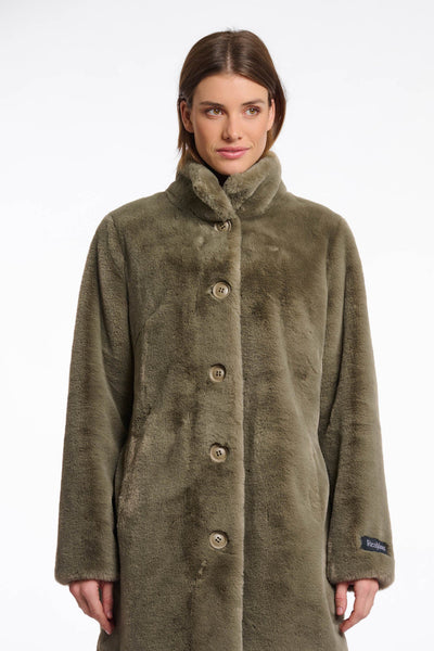 Nonna Coat in Green Ash