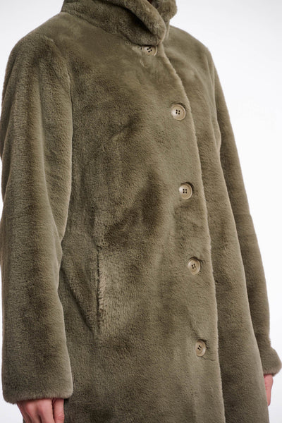 Nonna Coat in Green Ash