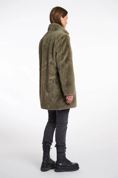 Nonna Coat in Green Ash