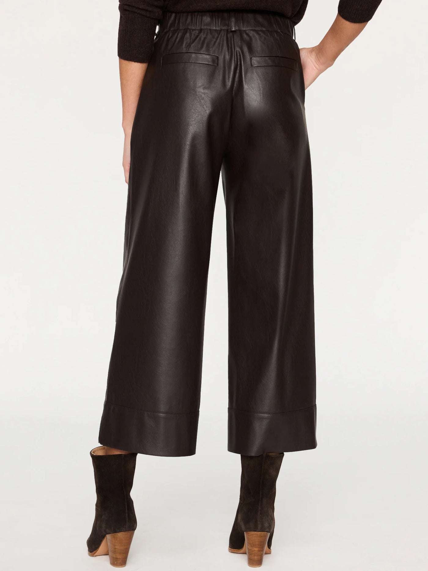 Odele Cropped Pant - Dark Brown