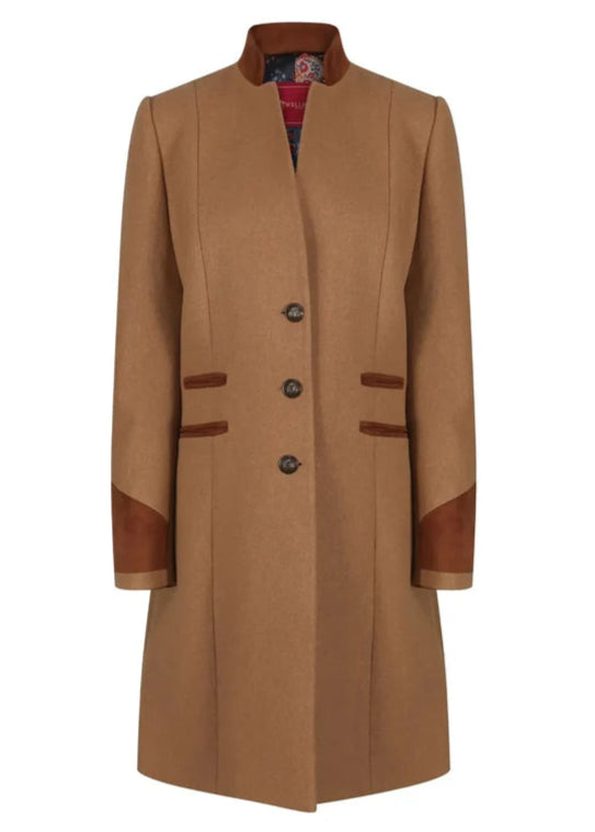 Oxford Wool Coat in Camel