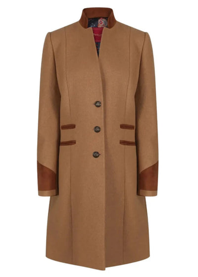 Oxford Wool Coat in Camel
