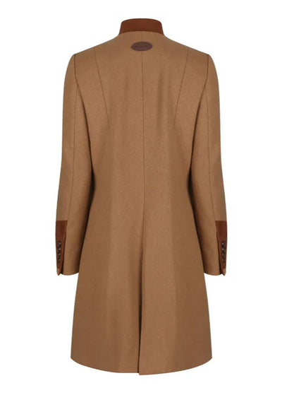 Oxford Wool Coat in Camel